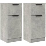 Maison Chic 2 kosi Komode - Predalnik betonsko sive 30x30x70 cm konstruiran les, (21721651) Cene