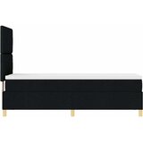  LED Box Spring Krevet s uzglavljem Crna 80 x 200 cm tkanina | shoptok.hr
