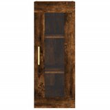  Visoka komoda dimljeni hrast 34,5x34x180cm konstruiranog drva Slike