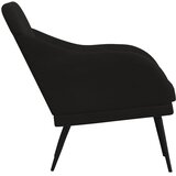  Fotelja crna 63 x 76 x 80 cm baršunasta | shoptok.hr