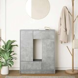  Komoda s predali in vrati, betonsko siva, 73x31x90 cm | Shoptok.si