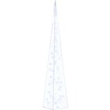 vidaXL Akrilni ukrasni stožac s LED svjetlima plavi 90 cm | shoptok.hr