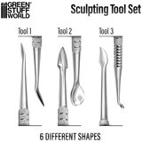 Green Stuff World Sculpting Tools Set x3 Stainless Steel | Set alata za modeliranje x3 nerđajući čelik | Eponuda.com