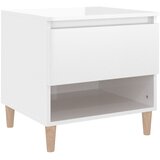 Maison Chic Nočna omarica - Nočna miza visok sijaj bela 50x46x50 cm inženirski les, (21689658) | Shoptok.si