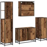 vidaXL Komplet pohištva za kopalnico 4 pcs Star les 80 x 33 x 60 cm | Shoptok.si