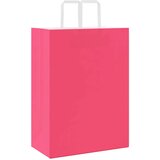  Papirnate vrećice 50 kom s ručkama ružičaste 32x17x44 cm | shoptok.hr