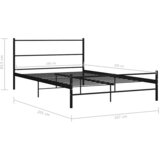  Okvir za krevet crni metalni 160 x 200 cm | shoptok.hr