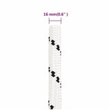 vidaXL Radno uže bijeli 16 mm 100 m poliestersko | shoptok.hr