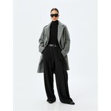 Koton Long Cashmere Coat with Flap and Double Pocket Detail | ePonuda.com