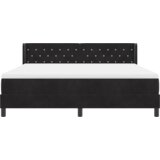 Box Postelja z vzmetnico Črna 180x200 cm Žamet, (22052905) | Shoptok.si