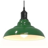 vidaXL Visilica podesiva po visini E27 sjajno zelena Ø 31 cm metal | shoptok.hr