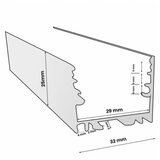  led profil LL-ALP018-R komplet crni | ePonuda.com