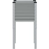 vidaXL Vrtna greda siva 45x45x88 cm jeklo | Shoptok.si