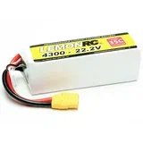 lipo akumulatorski paket za modele 22.2 V 4300 mAh Število celic: 6 35 C mehka torba XT90, (20641317)
