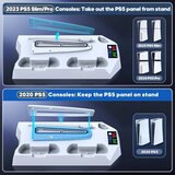TOKLUCK stojalo za PS5/PS5 Pro s polnilno postajo | Shoptok.si