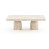 Hanah home sto za dnevnu sobu mermer coffee table 6 cream | ePonuda.com