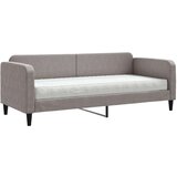  Dnevni krevet s madracem smeđesivi 80 x 200 cm od tkanine | shoptok.hr