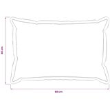  Presvlaka za jastuk 2 kom. HOUTEN Svjetlosiva 40 x 60 cm - Dizajn s paspulom Svjetlosiva 2 | shoptok.hr