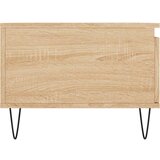 vidaXL Klubska mizica sonoma hrast 90x50x36,5 cm inženirski les | Shoptok.si