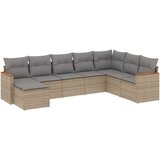  8-dijelni set vrtnih sofa od poliratana s jastucima bež | shoptok.hr