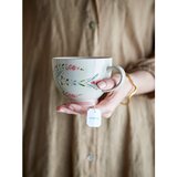 Bloomingville Bele keramične skodelice v kompletu 4 ks 400 ml Rosalynde – | Shoptok.si
