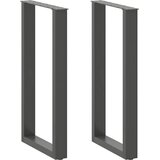  Noge za barski stol U-oblika 2 kom antracit 50 x (90-91) cm čelik | shoptok.hr