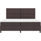 vidaXL Krevet s box springom i madracem tamnosmeđi 200x200 cm tkanina | shoptok.hr