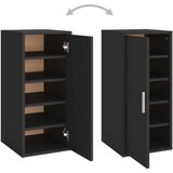 vidaXL ormarić za cipele crni 32 x 35 x 70 cm od iverice | shoptok.hr