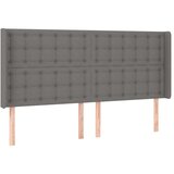  Box spring postelja z vzmetnico LED temno siva 180x200 cm blago, (21118434) | Shoptok.si