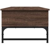  Stolić za kavu boja hrasta 100 x 50 x 35 cm od drva i metala | shoptok.hr