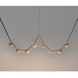 Nova Luce Mjedena LED viseća svjetiljka aluminijska s mogućnosti zatamnjivanja sa staklenim sjenilom Luma – | shoptok.hr