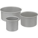 Five SET VISOKIH KALUPA 22X22X10,2CM ALUMINIJ SREBRNA 3/1 Slike