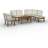 Bessagi Garden Lounge Garitura Belaya, Bela, 4-Delni Set | Shoptok.si