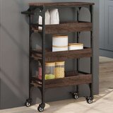 vidaXL Kuhinjska kolica boja hrasta 53 x 20 x 76 cm konstruirano drvo | shoptok.hr