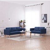  2-dijelni set sofa od tkanine plavi | shoptok.hr