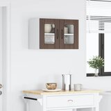  Zidni stakleni ormarić Lucca Smeđi hrast 60 x 31 x 40 cm | shoptok.hr