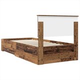  Okvir za krevet Staro drvo 90 x 200 cm Konstruirano drvo | shoptok.hr