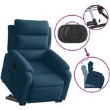  Naslonjač na podizanje plavi baršunasti | shoptok.hr