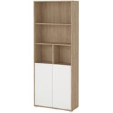 MID.YOU REGAL bela, barve hrasta | Shoptok.si