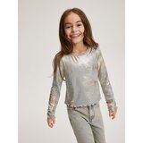 Reserved Girls` t-shirt - svetlo siva cene