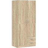  Ormar boja hrasta sonome 80 x 52 x 180 cm od konstruiranog drva | shoptok.hr