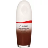 Shiseido Revitalessence Skin Glow Foundation lahki tekoči puder s posvetlitvenim učinkom SPF 30 odtenek Mahogany 30 ml
