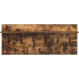 vidaXL Vješalica za kapute na zidu Dimljeni hrast 100 x 40 x 12 cm | shoptok.hr