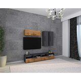 MID.YOU Dnevni Regal Arila, Barva Hrasta, Antracit, 5-Delno | Shoptok.si