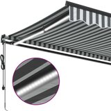 vidaXL Tenda na automatsko uvlačenje LED antracit i bijela 400x350 cm | shoptok.hr