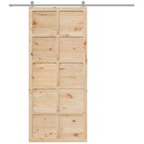  Vrata staje Prirodna 80 x 2 5 x 208 cm Masivna borovina - Prirodna 80 x 2 5 x 208 cm | shoptok.hr