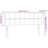  LED uzglavlje tamnoplavo 147x16x78/88 cm baršunasto | shoptok.hr
