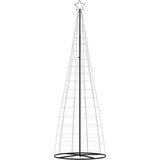 vidaXL Osvetljena novoletna jelka stožec 550 LED hladno bela 304 cm | Shoptok.si