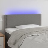vidaXL LED uzglavlje tamnosivo 80 x 5 x 78/88 cm od tkanine Cijene