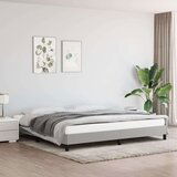  Posteljni okvir svetlo siv 200x200 cm blago, (20725352) | Shoptok.si